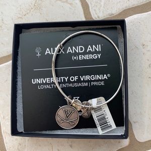 NWT Alex and Ani UVA Charm Bracelet